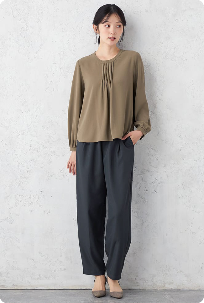 ON CLOSET ピンタックブラウス 1
