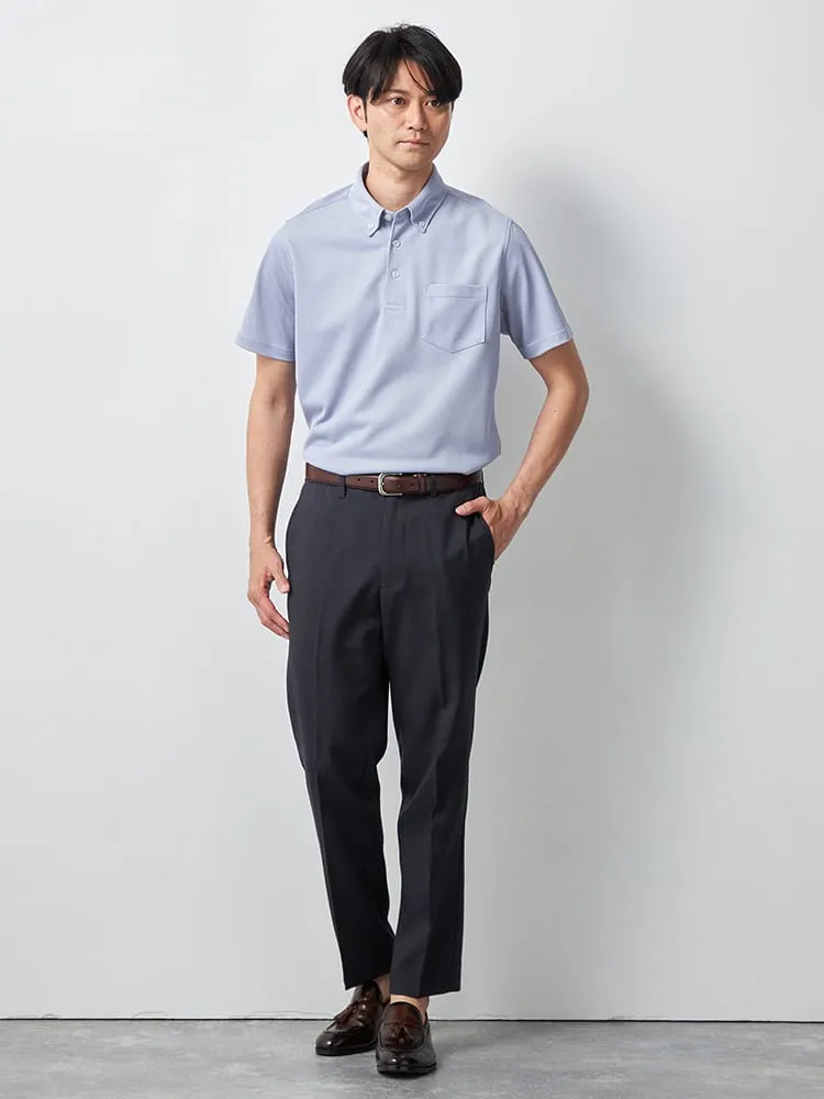 ネイビー 【届いて即着用できる!】裾上げ不要 スラックステーパード ネイビー 【届いて即着用できる!】裾上げ不要 スラックステーパード