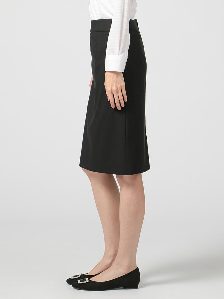 からみスカート　黒 セール】 ◇ドライミドルジョーゼットスカート （スカート