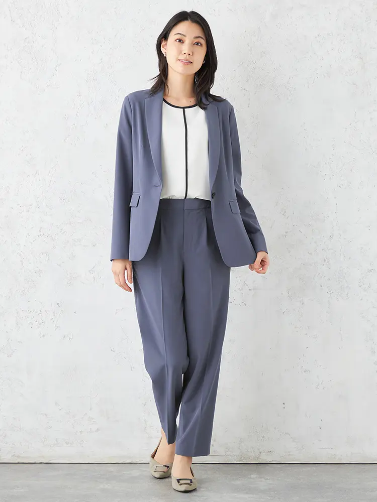 L.グレー 【SOFFICE】 ソフィーチェ 2WAYストレッチジャケットパンツ L.グレー 【SOFFICE】 ソフィーチェ 2WAYストレッチジャケットパンツ
