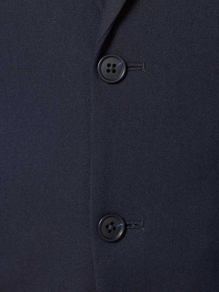 WEB限定スーツ【上下ウォッシャブル】2つボタン ストレッチ ネイビー 
