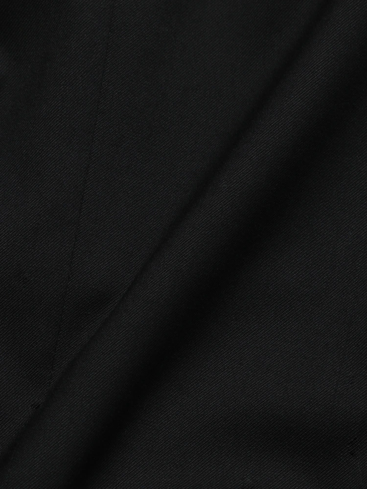 ウォッシャブル】ジャケット ビジネス1つボタン 黒無地 STOVEL