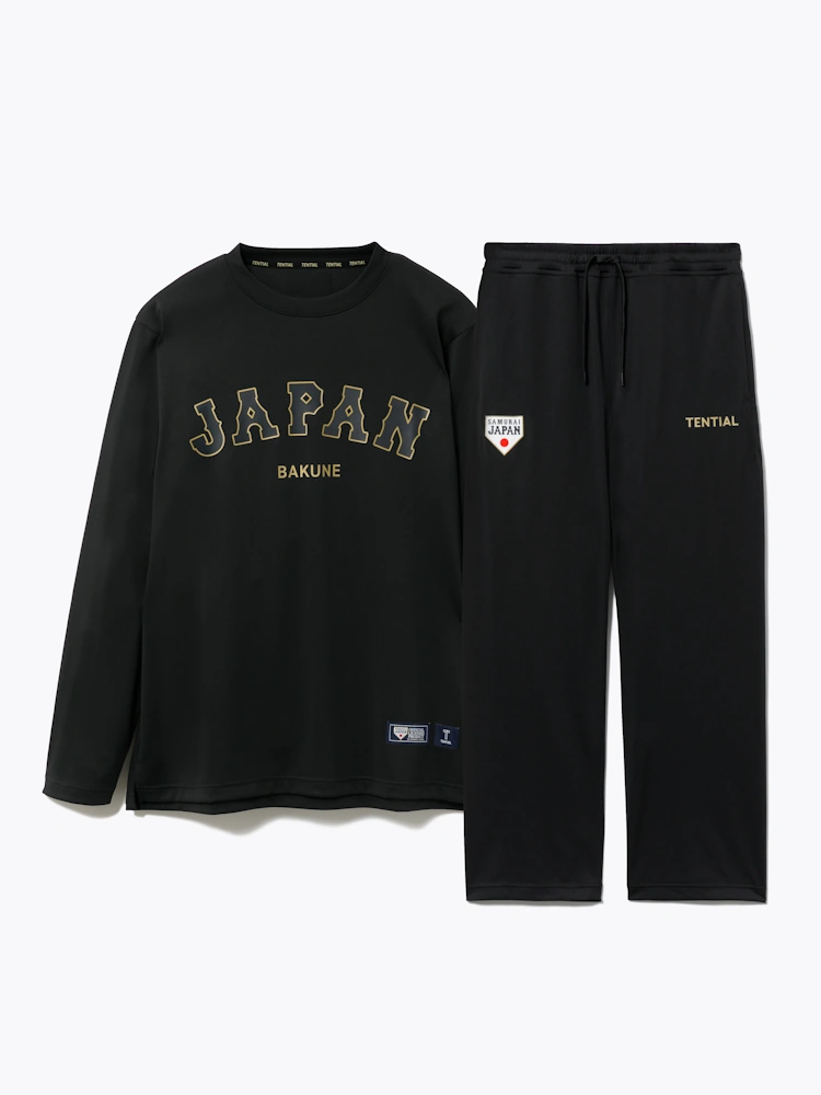 一般医療機器TENTIALBAKUNEDry侍JAPANコラボ長袖Tシャツ上【テンシャル】