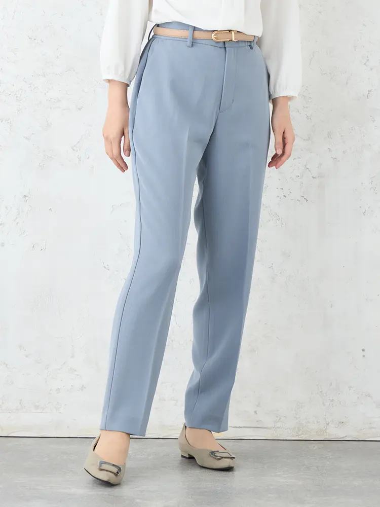 【M3LABO】MoveonDesignテーパードパンツフルレングス防しわ加工通年【レディース】