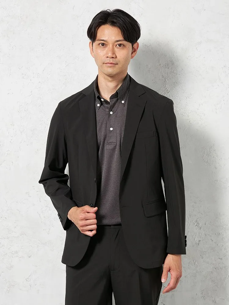 ★先行予約販売【AIRSUIT】ジャケット2つボタン【セットアップ商品有】接触冷感吸汗速乾UVカット無地春夏