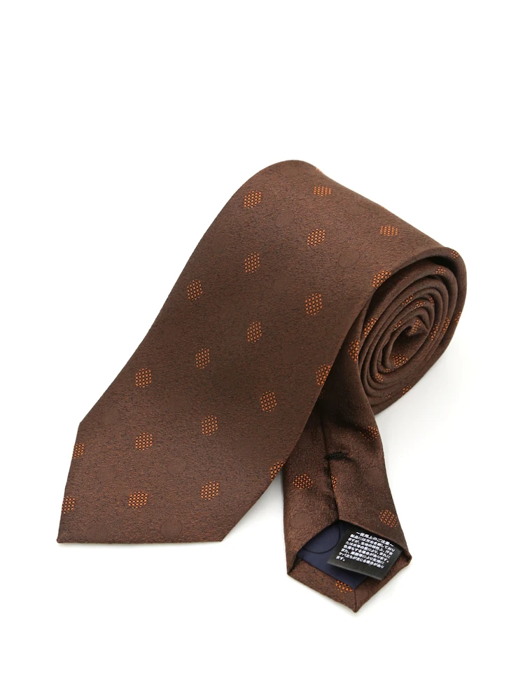 【シルク100%】ネクタイドットnero秋冬