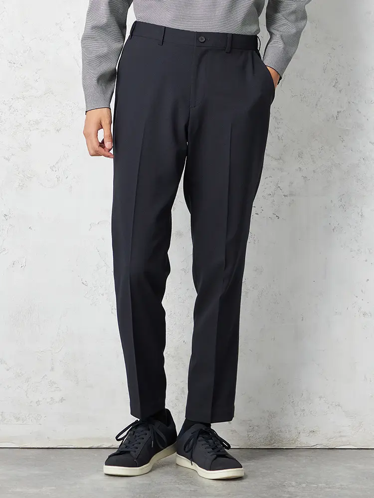 【ＴＯＫＹＯＲＵＮ】アムンゼンセットアップパンツ無地ウォッシャブルノータック秋冬