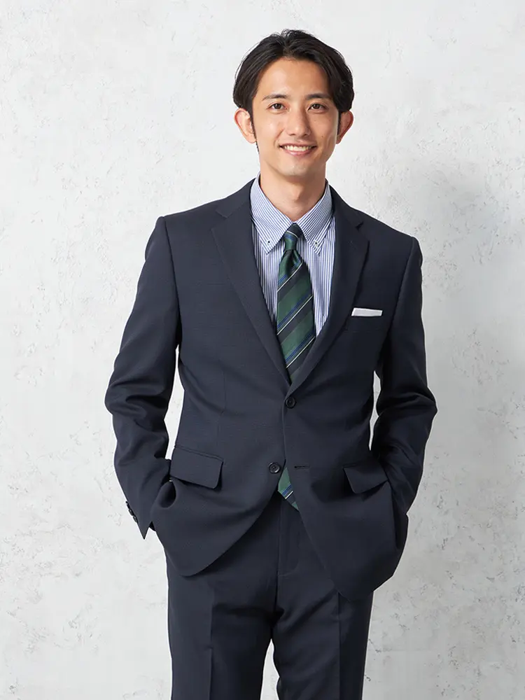 【ビバリーヒルズポロクラブ】２つボタン上下ウォッシャブルスーツ通年