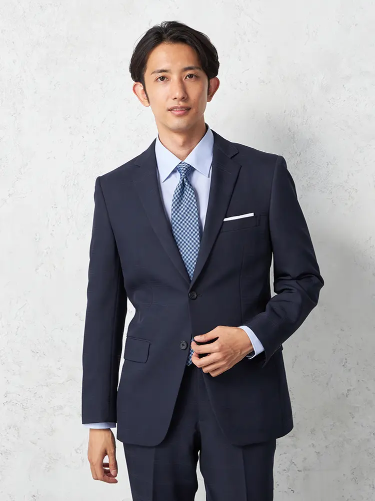 【ビバリーヒルズポロクラブ】２つボタン上下ウォッシャブルスーツ通年