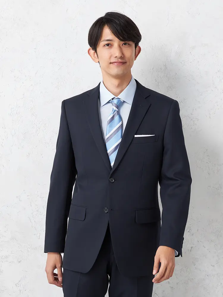 【ビバリーヒルズポロクラブ】ポリエステル100スーツ２つボタンチェック上下ウォッシャブルノータック通年