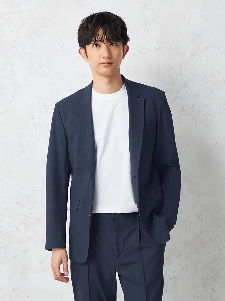 【TOKYORUN】ドットエアーセットアップジャケット通気性ストレッチ春夏