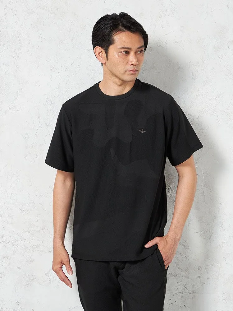 【1PIU1UGUALE3RELAX】BIGCAMOJACQUARDTシャツ春夏（ウノピゥウノウグァーレトレ）