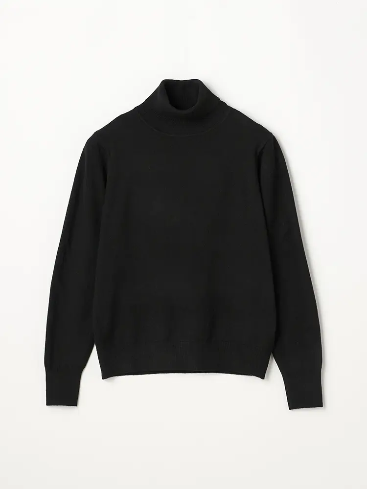 【SOFFICE】カシミアタッチニットタートルネックニット・カットソー長袖ソフィーチェ秋冬