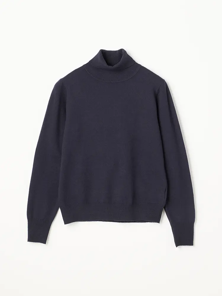 【SOFFICE】カシミアタッチニットタートルネックニット・カットソー長袖ソフィーチェ秋冬