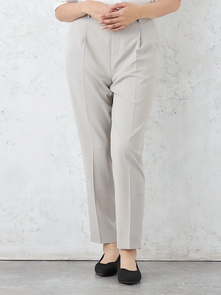 【INDIVI】涼感ストレッチテーパードパンツウォッシャブル春夏【レディース】