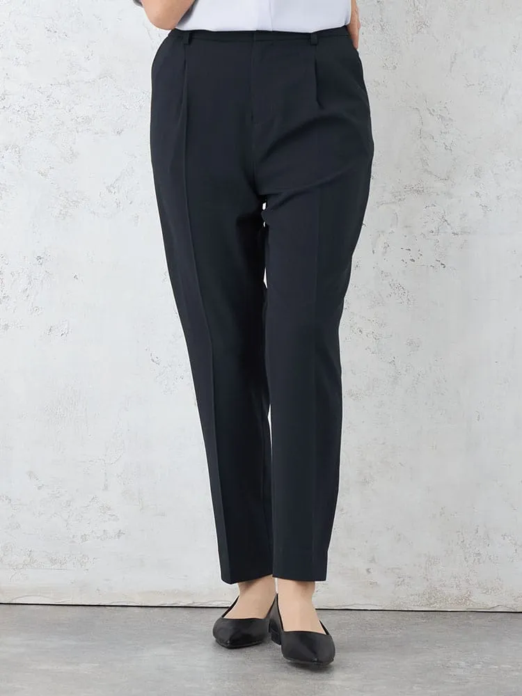 【INDIVI】涼感ストレッチテーパードパンツウォッシャブル春夏【レディース】