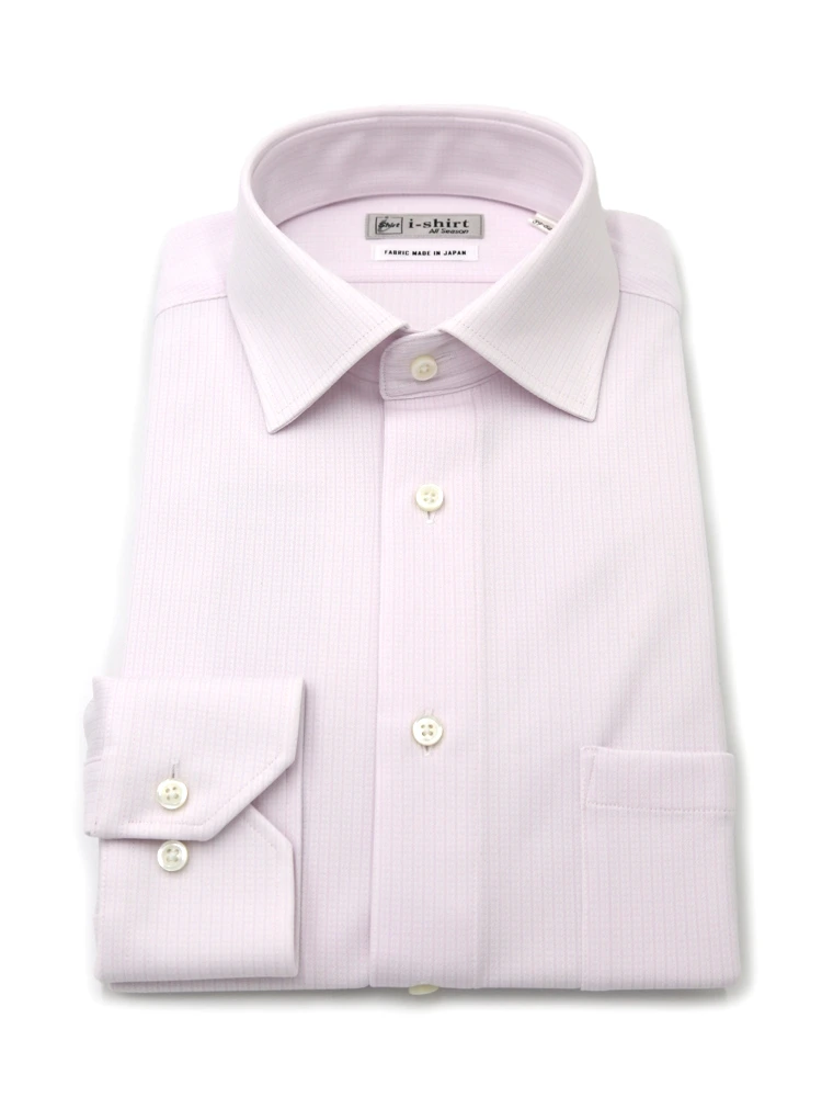 【即納】WEB限定【完全ノーアイロン】長袖アイシャツセミワイドストレッチチェックi-shirt通年