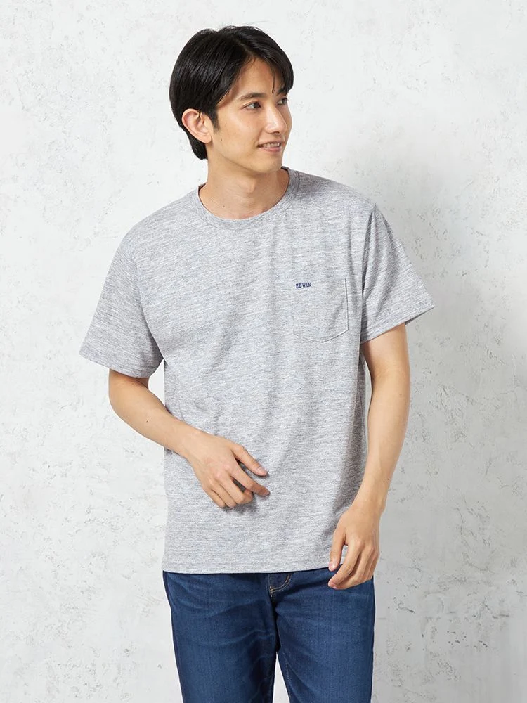 ◆SALE特別価格◆【EDWIN】半袖Tシャツ冷感COOLFLEX無地カジュアルインナー春夏
