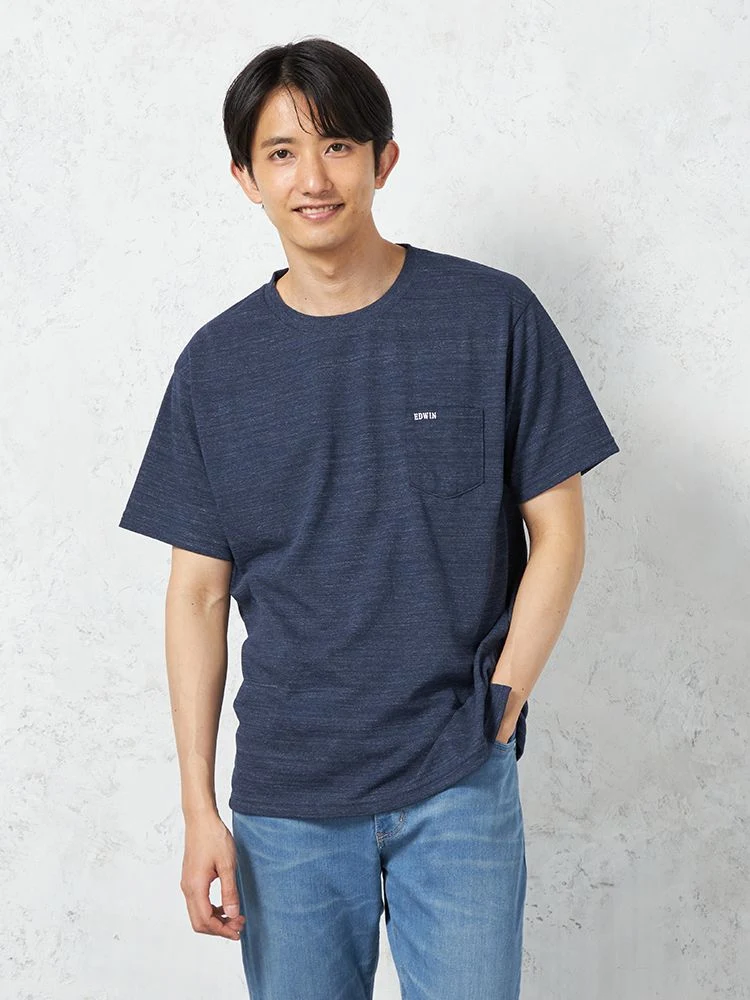 ◆SALE特別価格◆【EDWIN】半袖Tシャツ冷感COOLFLEX無地カジュアルインナー春夏
