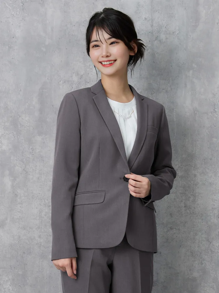 【上下セット】SOFFICE上下セットジェントリーパンツスーツジャケットビジネス１ボタンウォッシャブルストレッチベーシック通年【レディース】