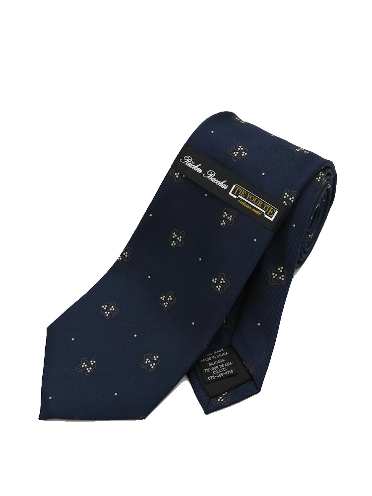 【RiickenBacchar×TIEYOURTIEcollection】リッケンバッカー×タイユアタイネクタイシルク100%小柄秋冬