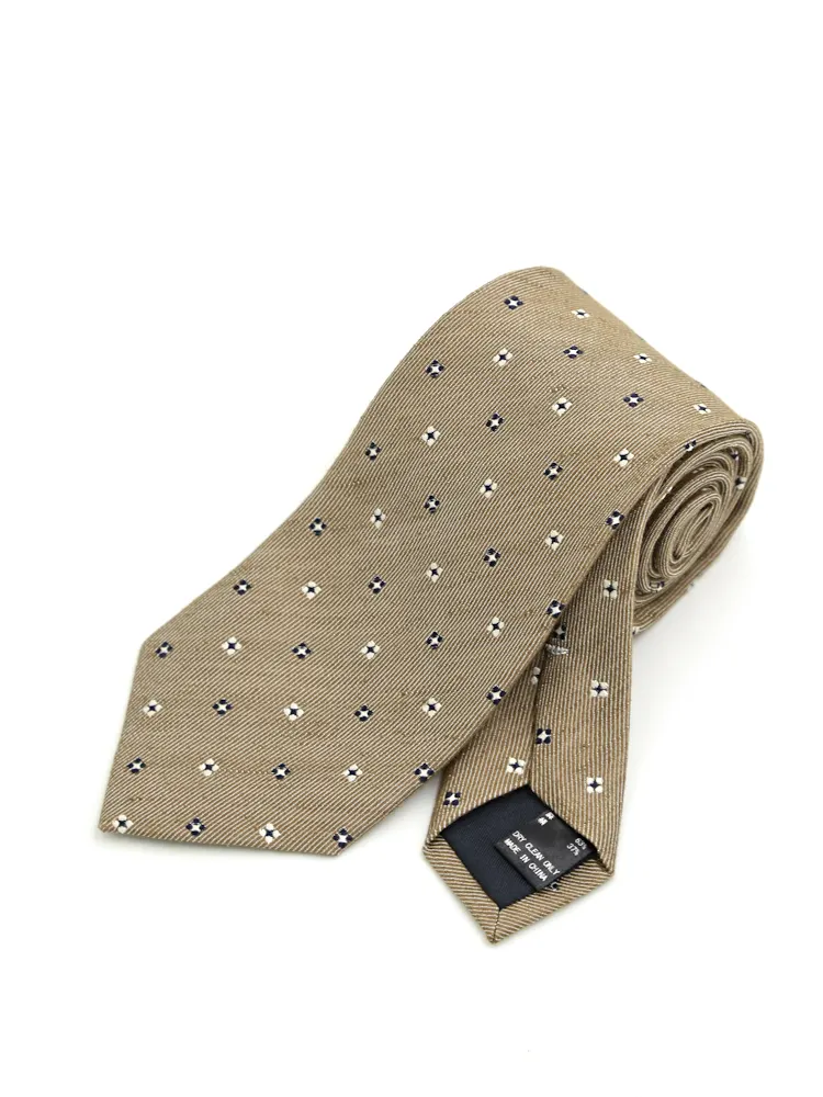 【シルクリネン】ネクタイレギュラー小柄S＆MBLUELABEL春夏