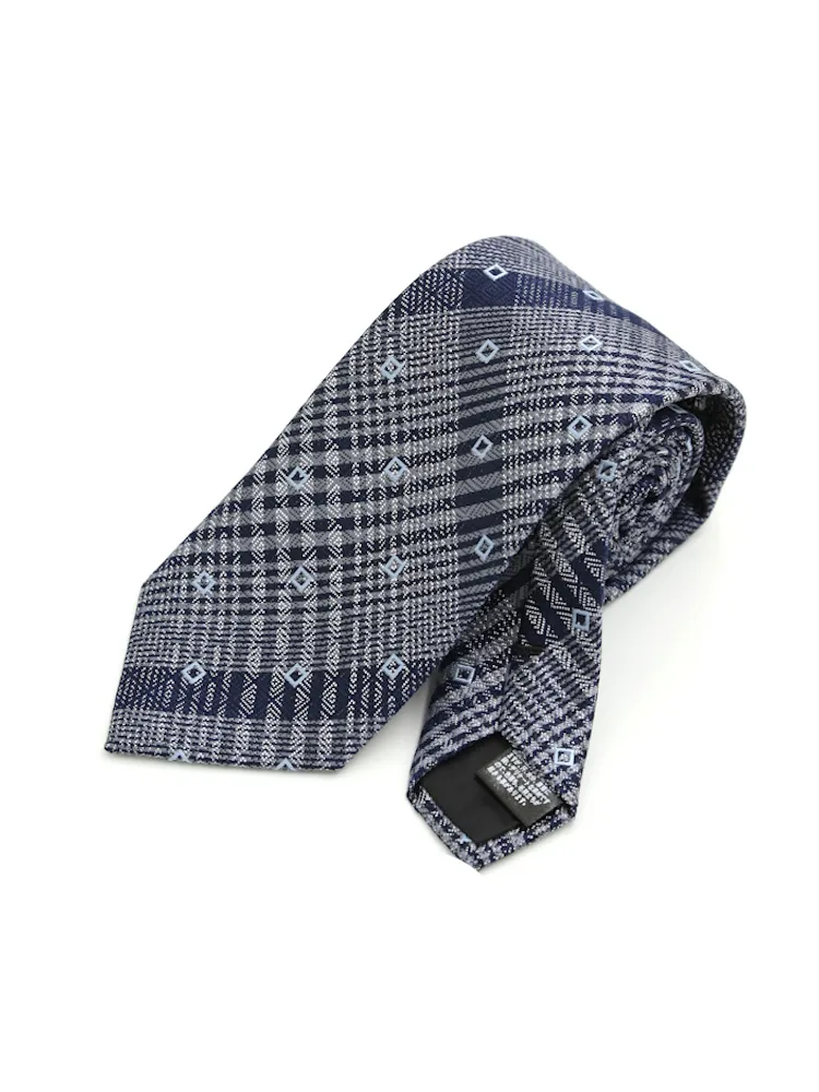 【シルク100%】ネクタイレギュラーパターンONパターンタイ小柄RUCKENBACCHAR