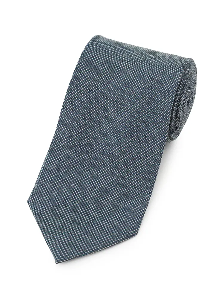 【リッケンバッカーブラック】シルクウールネクタイレギュラー無地秋冬