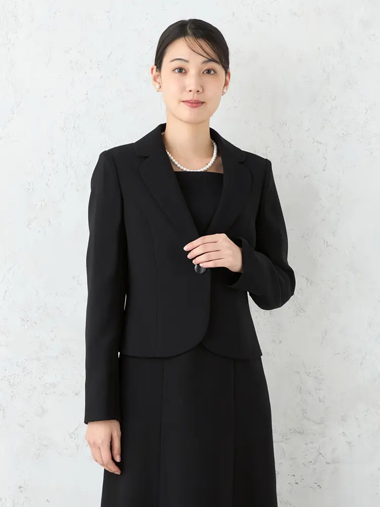 テーラード前開きウォッシャブルアンサンブルフォーマル上下ウォッシャブル通年【レディース】