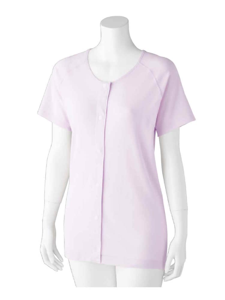 レディース3分袖ホックシャツ(2枚組)【CF】