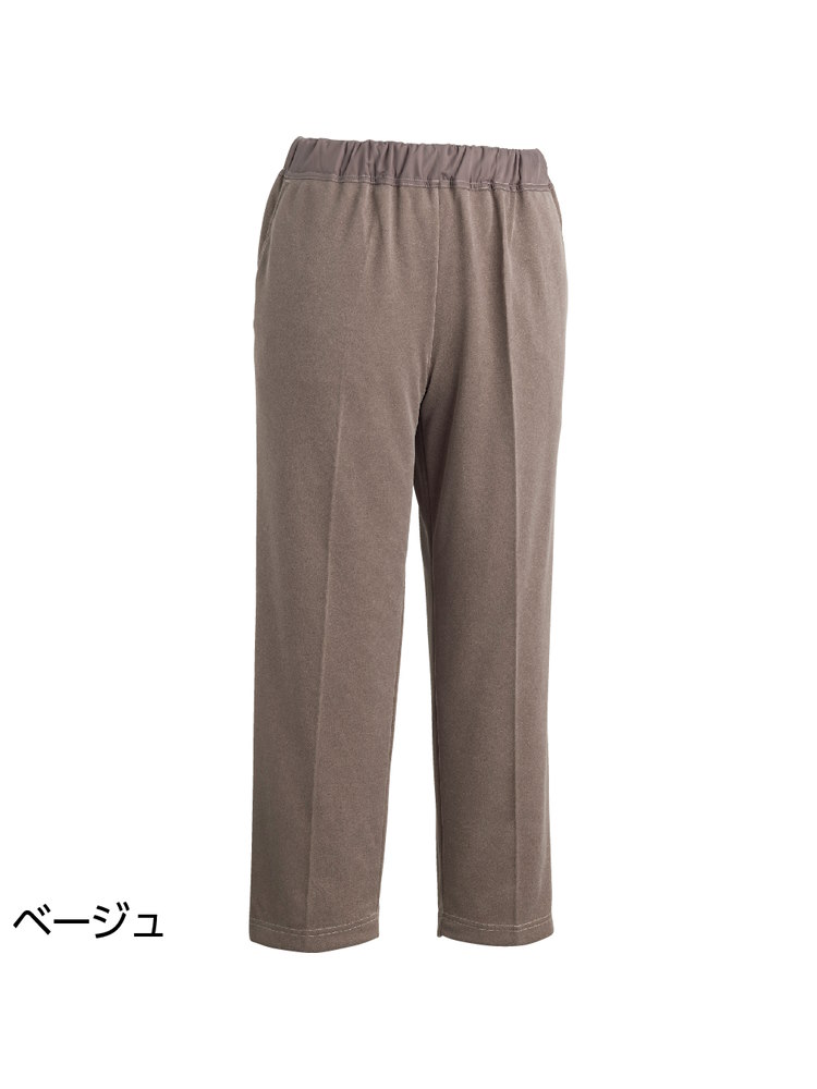 レディースおしりスルッとさらさらカチオンライトパンツ大きめサイズ／婦人用／介護ズボン／はきやすい／ウエストゴム【CF】