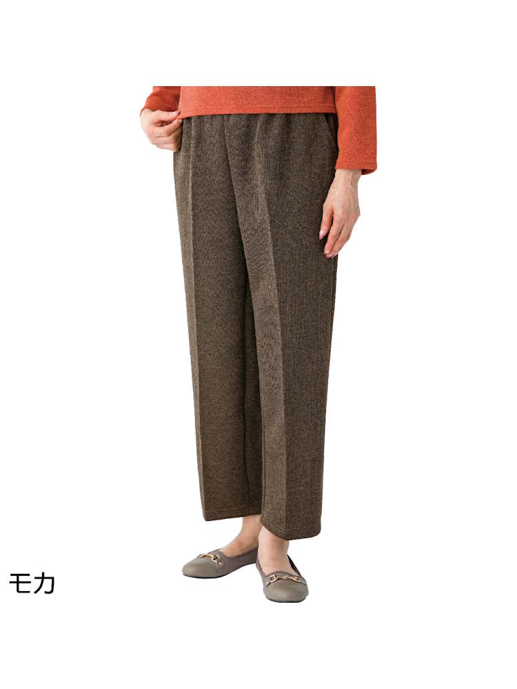 レディースおしりスルッとパンツ(デイリーカチオン)股下60cm大きめサイズ／婦人用／介護ズボン／はきやすい／ウエストゴム【CF】