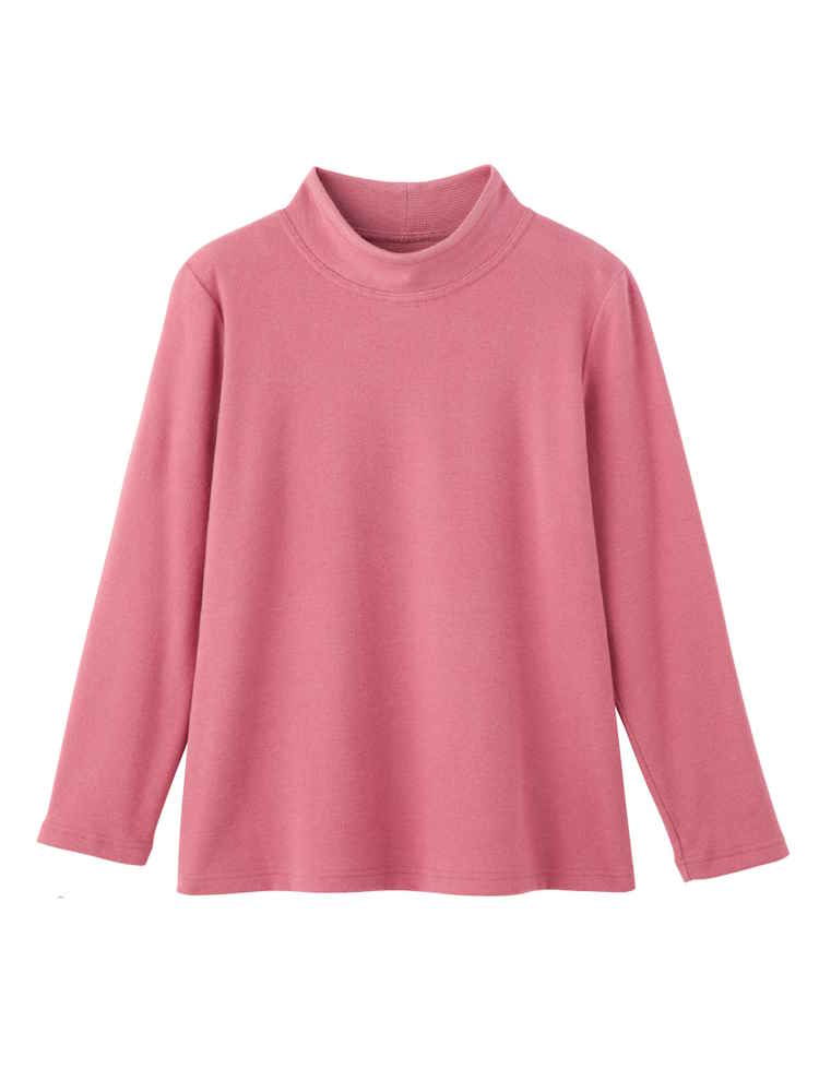 【あったか】【秋冬】あったか起毛Ｔシャツ２／婦人用／レディース／高齢者／シニア／ゆったり／名前が書ける／名前記入欄付／ゆったり／重ね着／お出かけ／ギフト／プレゼント【CF】