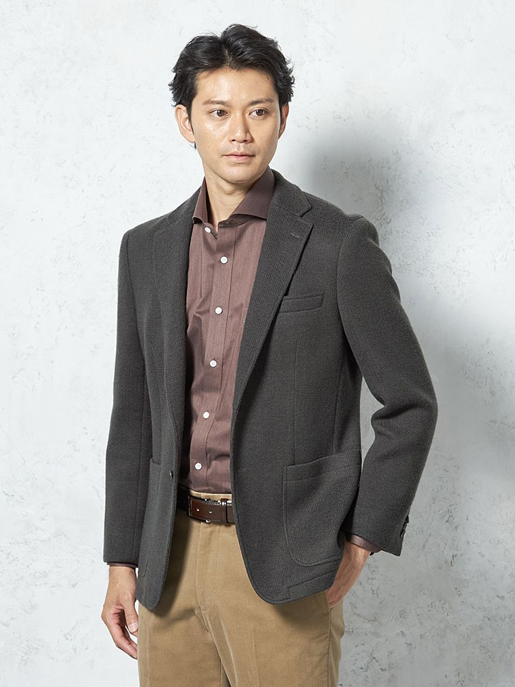 70‘ 新品インポート デザイナー メンズ  ウ-ル Wool blazer