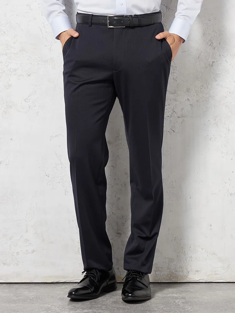 【i-Pants-アイパンツ-】パンツ スラックス ノータック ストレッチニット素材 ウォッシャブル シャドウストライプ RUCKEN BACCHAR 春夏