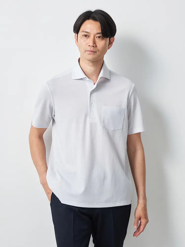 【アイシャツ】 アイポロ バイオセンサークール カジュアルインナー 形態安定 ストレッチ 吸汗速乾 抗菌加工 春夏