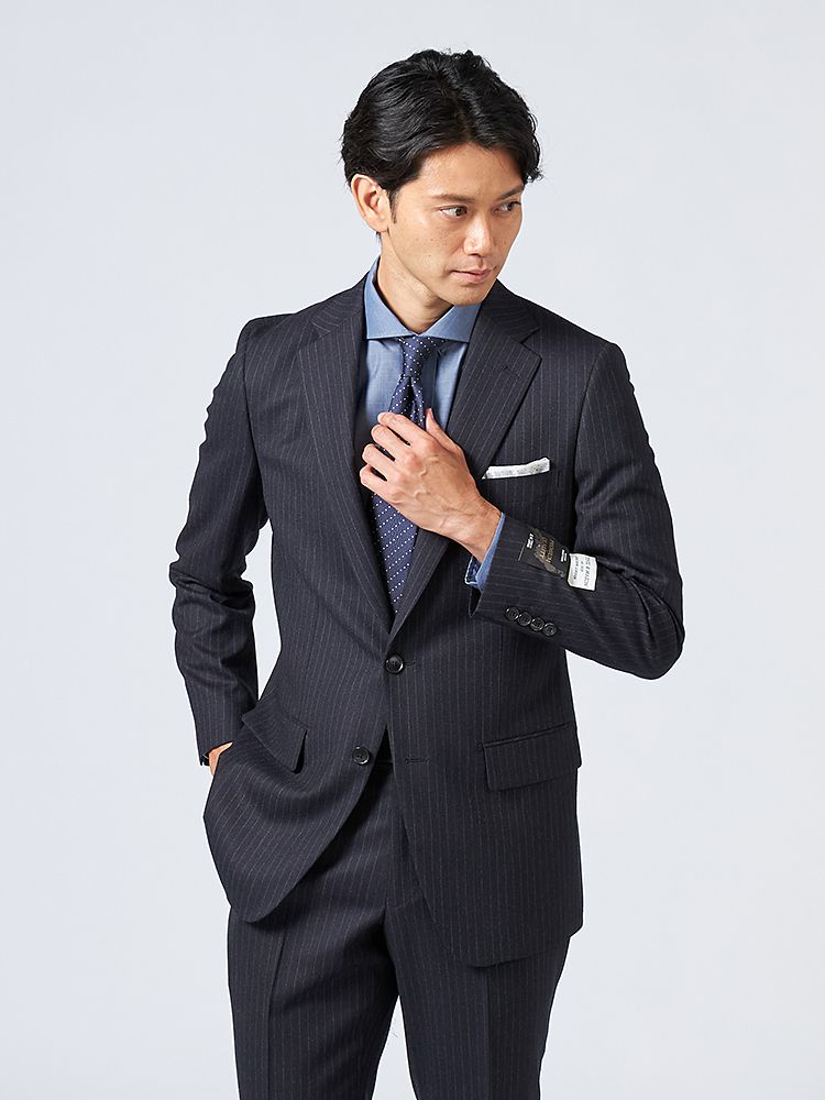 【Franco】新品タグ 毛100%　ウール  紺　ジャケット 　秋冬　スーツ