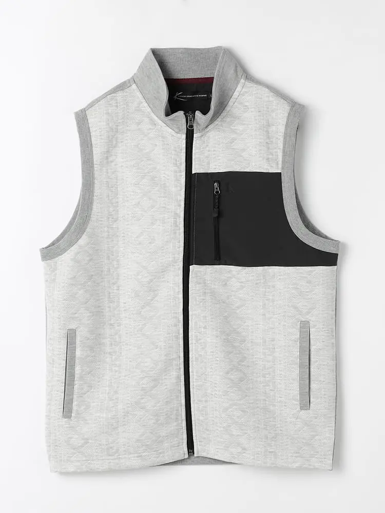 【カンサイ・ヤマモト】ブリスターベスト カジュアルアウター 秋冬