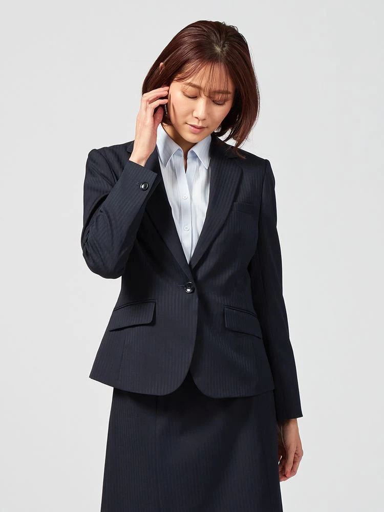 【ウォッシャブル】ジャケット1つボタンストレッチS&MKnightsbridge通年【レディース】